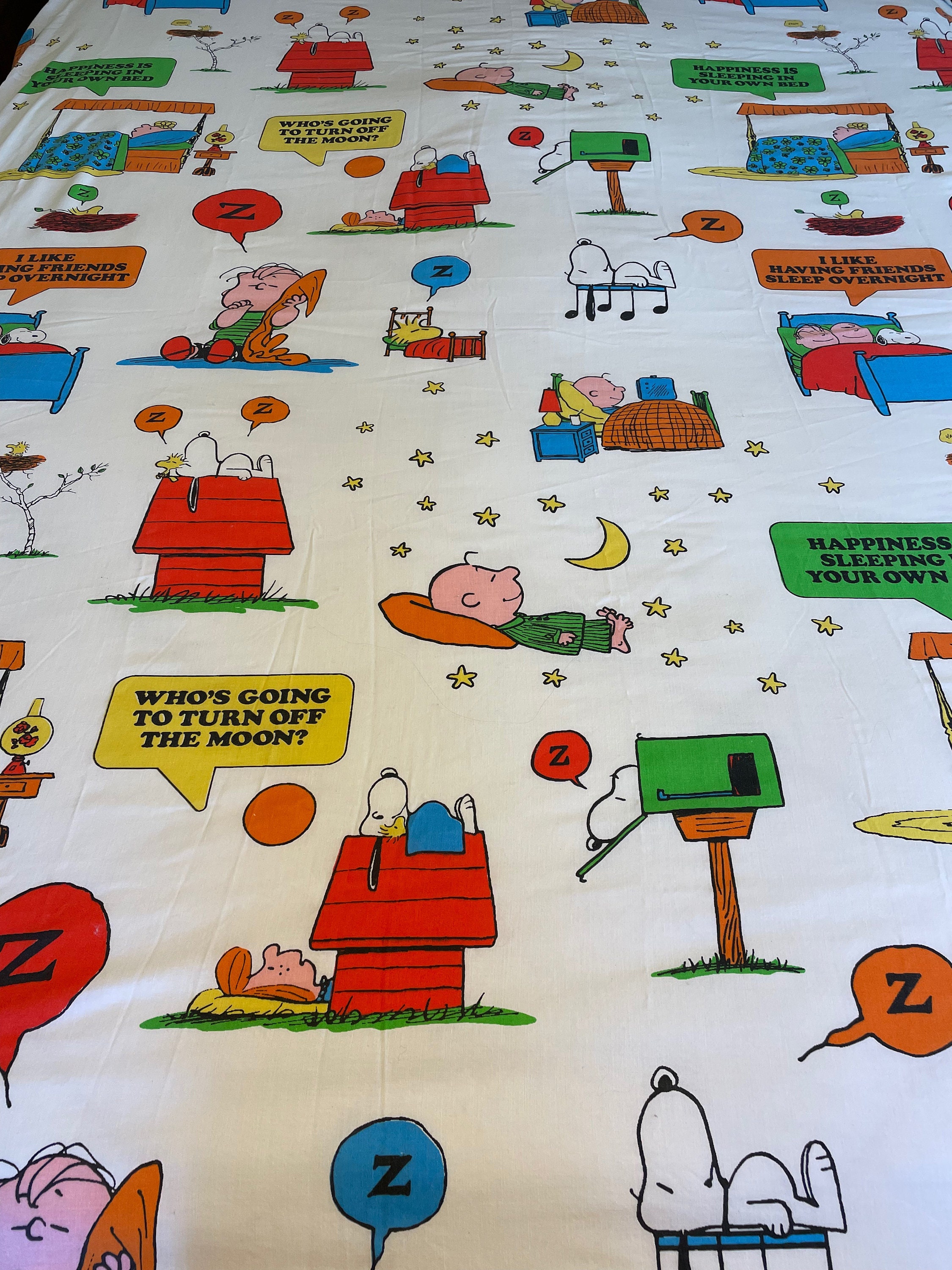 1970s Peanuts Sheet - Etsy