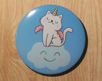 unicorn tail cat enamel pin badge unicorn tail cat enamel pin badge
