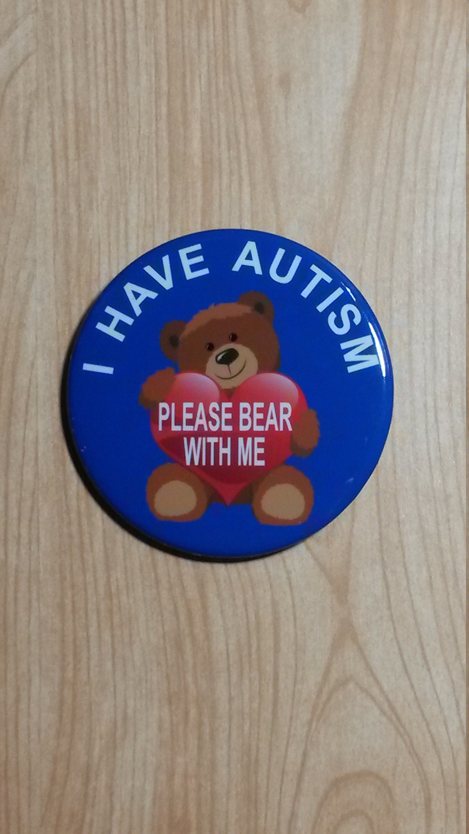 I have autism please bear with me pinback button pin spectrum etsy