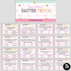 Pascua Verdadero O Falso Juego Pascua Familia Quiz Trivia Etsy