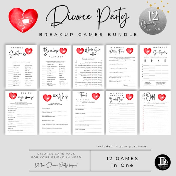 Post Divorce Games Etsy
