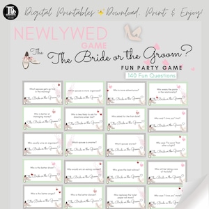 Jeu amusant pour les jeunes mariés pour la réception de mariage/activité de fête de mariage/cartes de questions du jeu de chaussures/jeu de mariage/jeu de la mariée ou du marié.