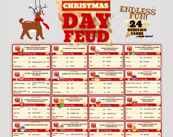 Christmas Day Feud | Christmas Family Party Quiz | Group Game | Family Trivia | Holiday Family Fun | Fun December Family Games night!