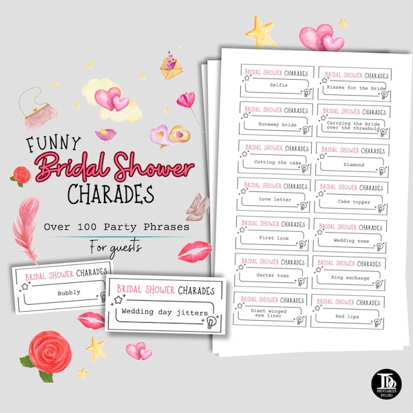 Bridal Charades - Etsy