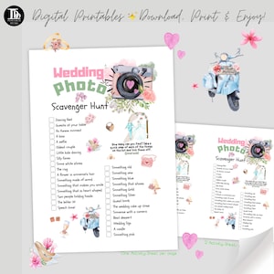 Trouwfoto speurtocht | Bruiloftspellen voor kinderen | Foto-uitdaging | Bruiloftstafelspellen | Bruiloftsactiviteiten | Bruiloft Schattenjacht!