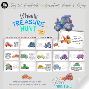 Chasse au trésor pour la fête d'anniversaire d'un garçon | Tracteur, voitures de course, jeux de nuit sur le thème de la camionnette pour enfants | Chasse aux cadeaux d'intérieur pour l'anniversaire d'un garçon amusant !