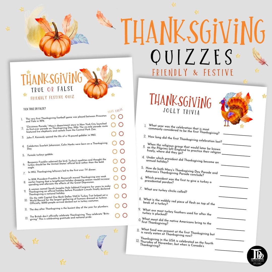 Thanksgiving trivia questions and answers free