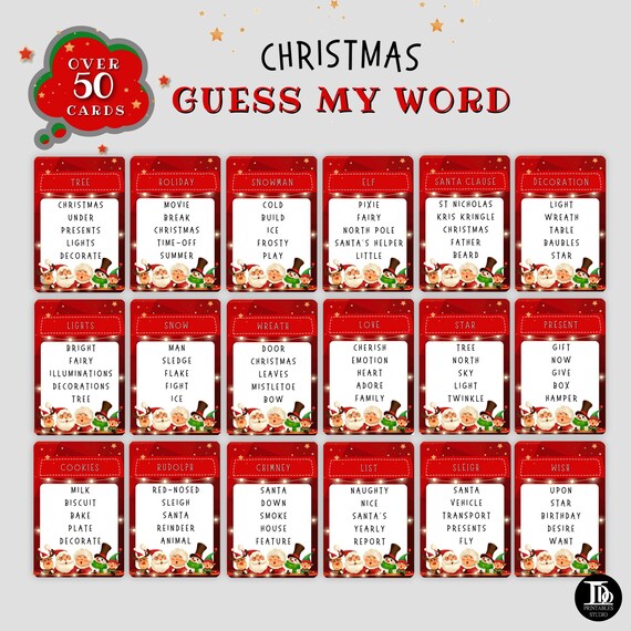 Christmas Party Word Games 