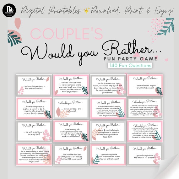Free Printable Would You Rather Game - Play Party Plan