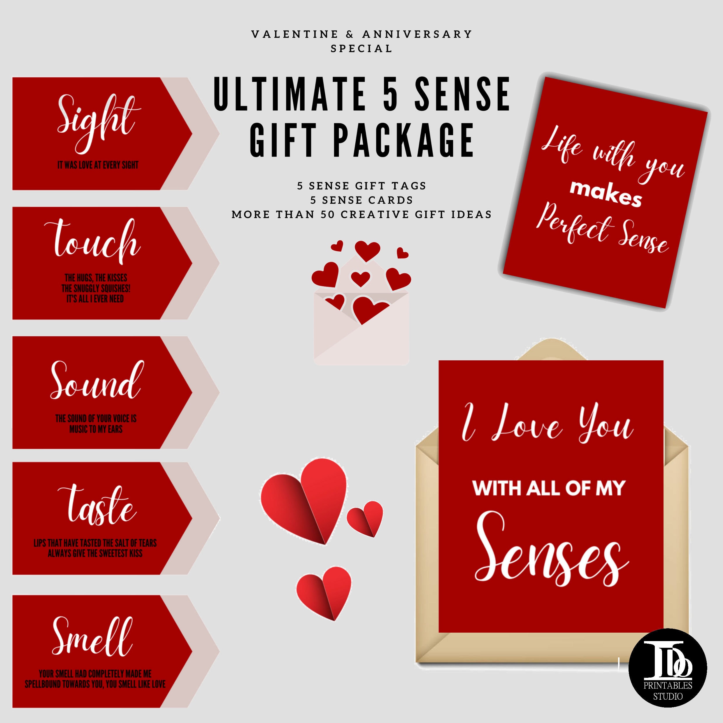 Five Senses Gift Tags Free Printables Aline Camarillo