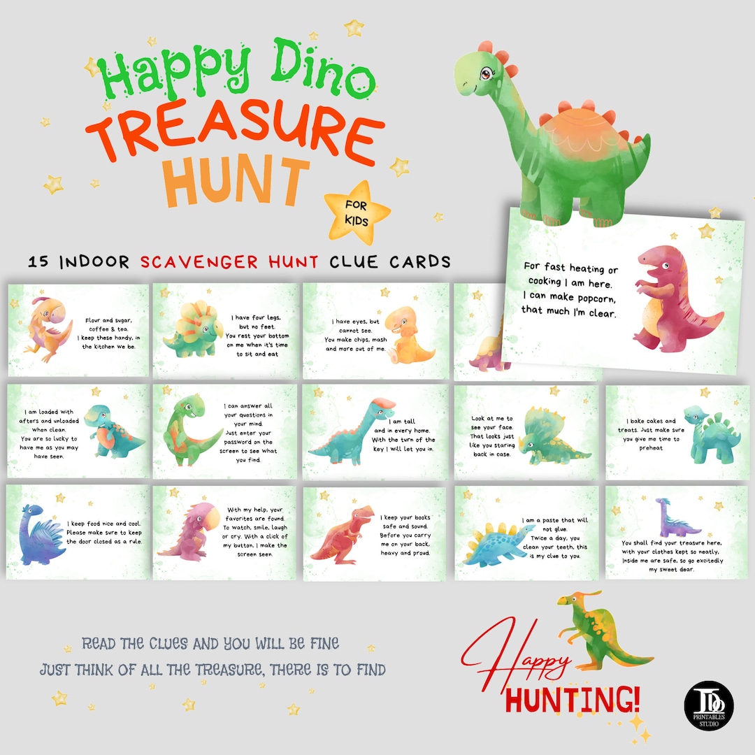 dinosaur-treasure-hunt-for-kids-printable-clue-cards-kid-s-birthday-gift-dino-themed-birthday-fun-summer-indoor-activity-present-hunt-etsy for Free Printable Dinosaur Scavenger Hunt Dinosaur Treasure Hunt for Kids | Printable Clue Cards | Kid's Birthday Gift |dino Themed Birthday | Fun Summer Indoor Activity Present Hunt - Etsy for Free Printable Dinosaur Scavenger Hunt