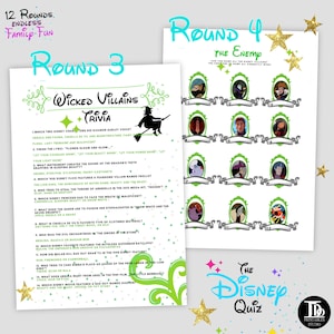 The Disney Quiz Games Bundle / Family Fun Trivia / Kids | Etsy