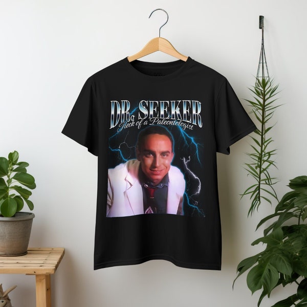 Dr. Seeker Tee | Comfort Colors T-shirt | Dino Institute | DAK | WDW | Theme Park | Paleontologist | Bootleg Rap Style Tshirt | Retro | 90s