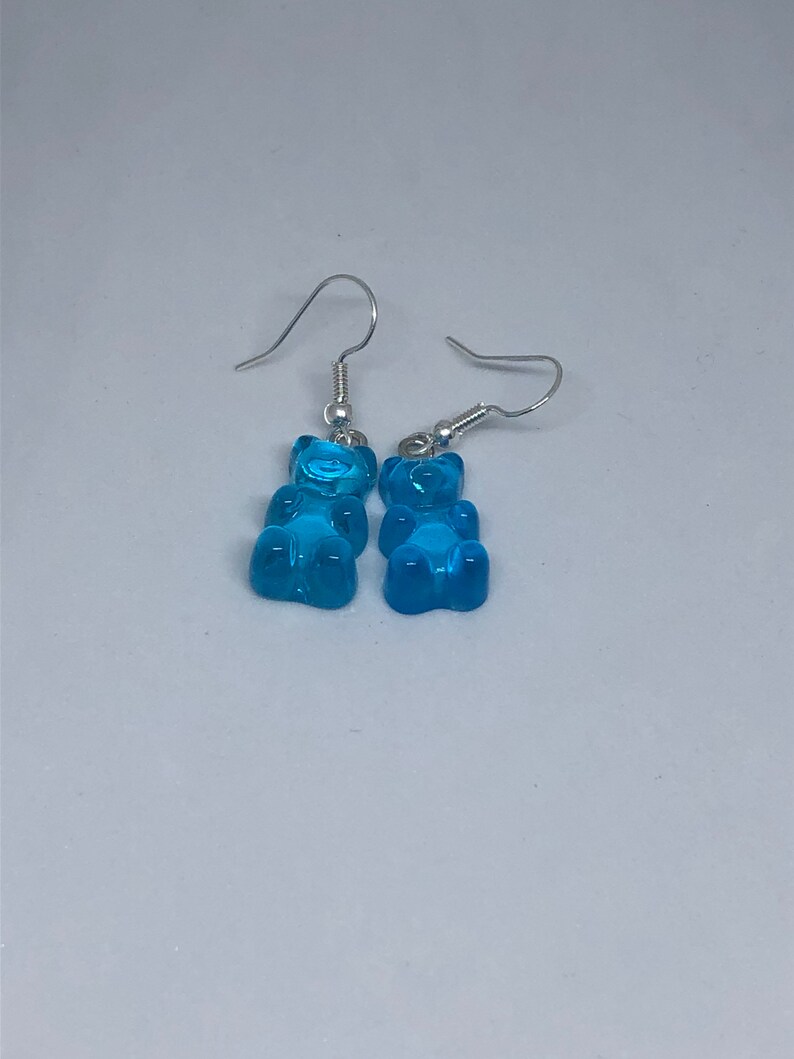 Blue Gummy Bear Earrings