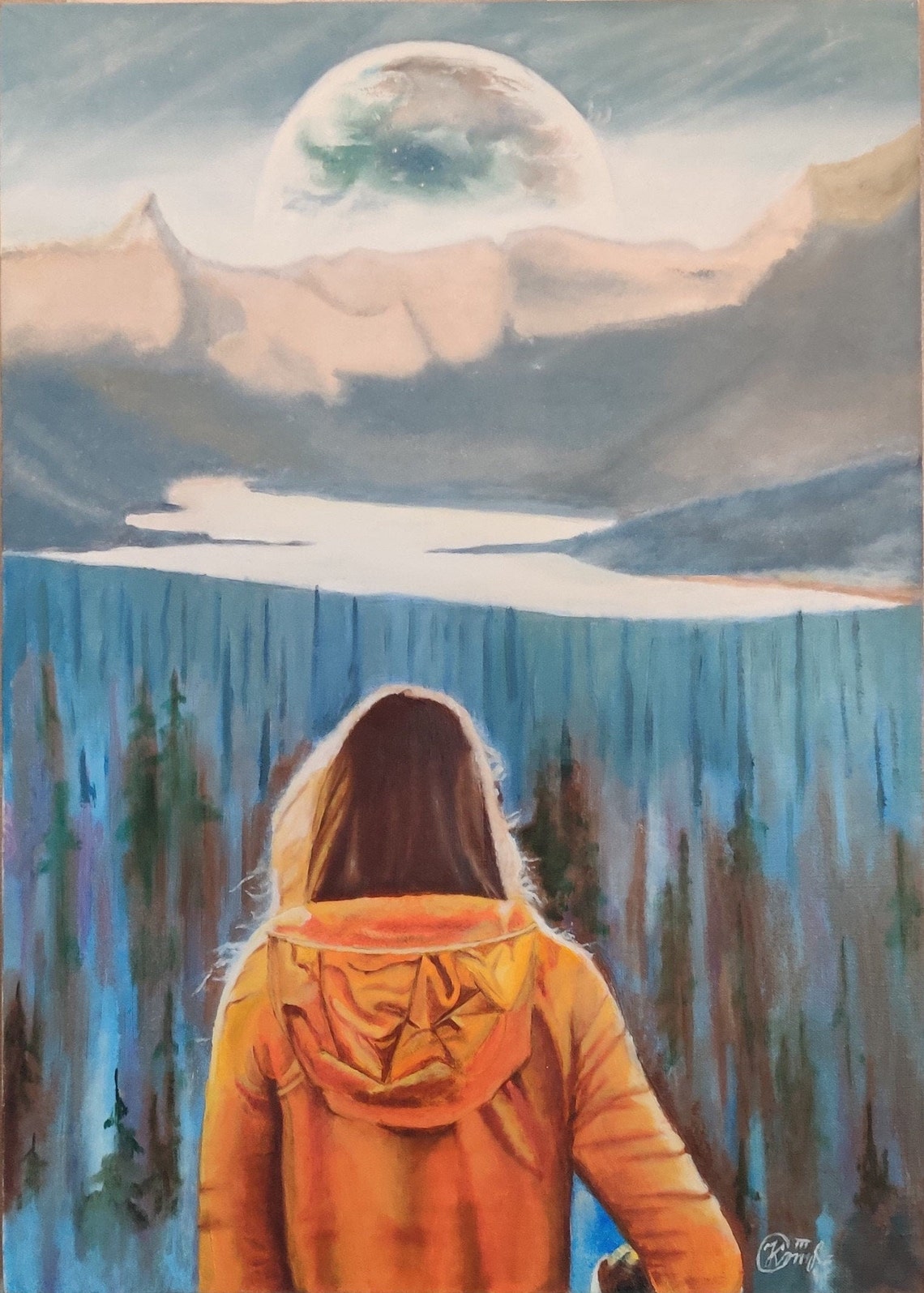 Whitewater wall artoil painting on canvasprofessional Etsy