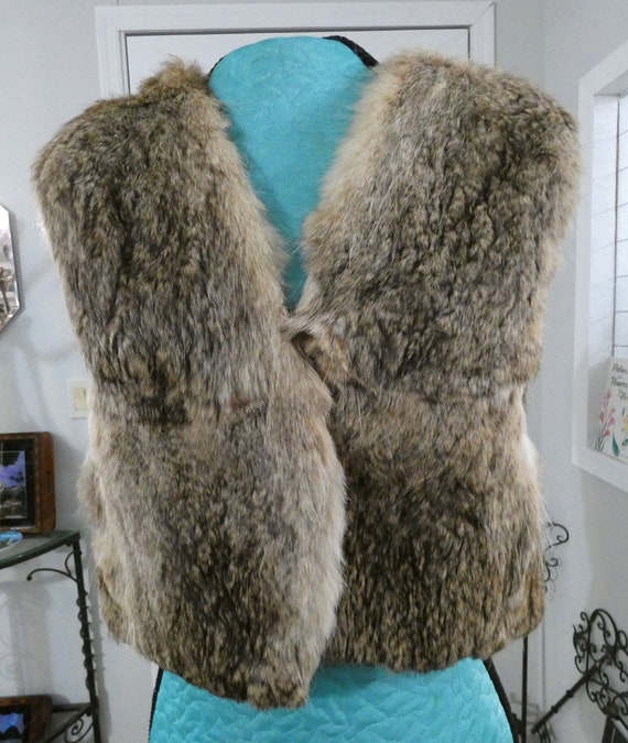 Vintage Finest Mongolia Rabbit Furs Vest Made in H