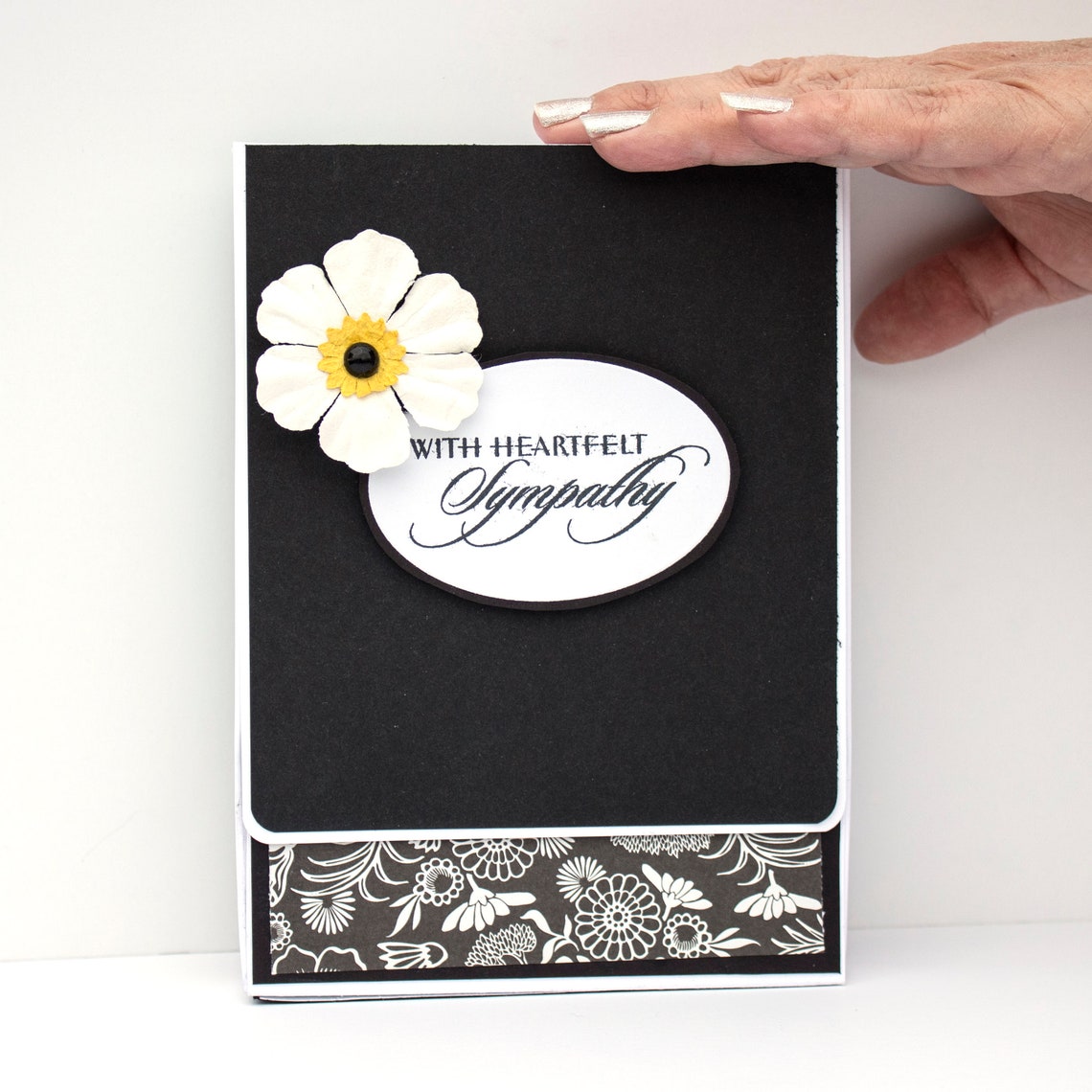 Sympathy Cards Box Set of 6 With Heartfelt Sympathy Greeting Etsy