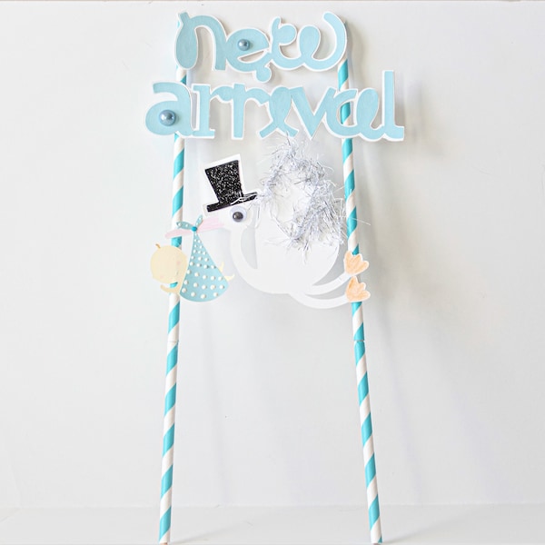 Stork Cake Topper Etsy