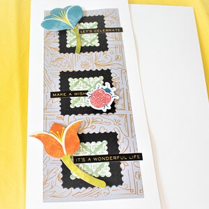 Floral Happy Birthday Greeting Card