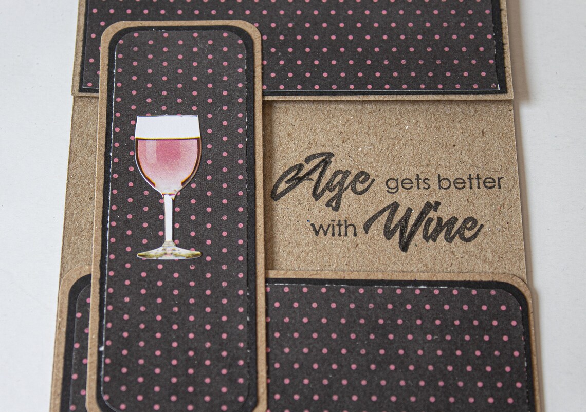 Wine Cup Birthday Greeting Card - Etsy