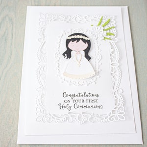 First Communion Greeting Card, Religious Card