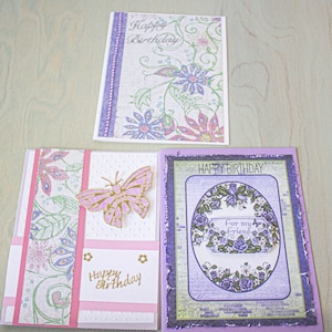Set of 3 Birthday Greeting Cards
