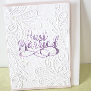 Embossed Wedding Greeting Card