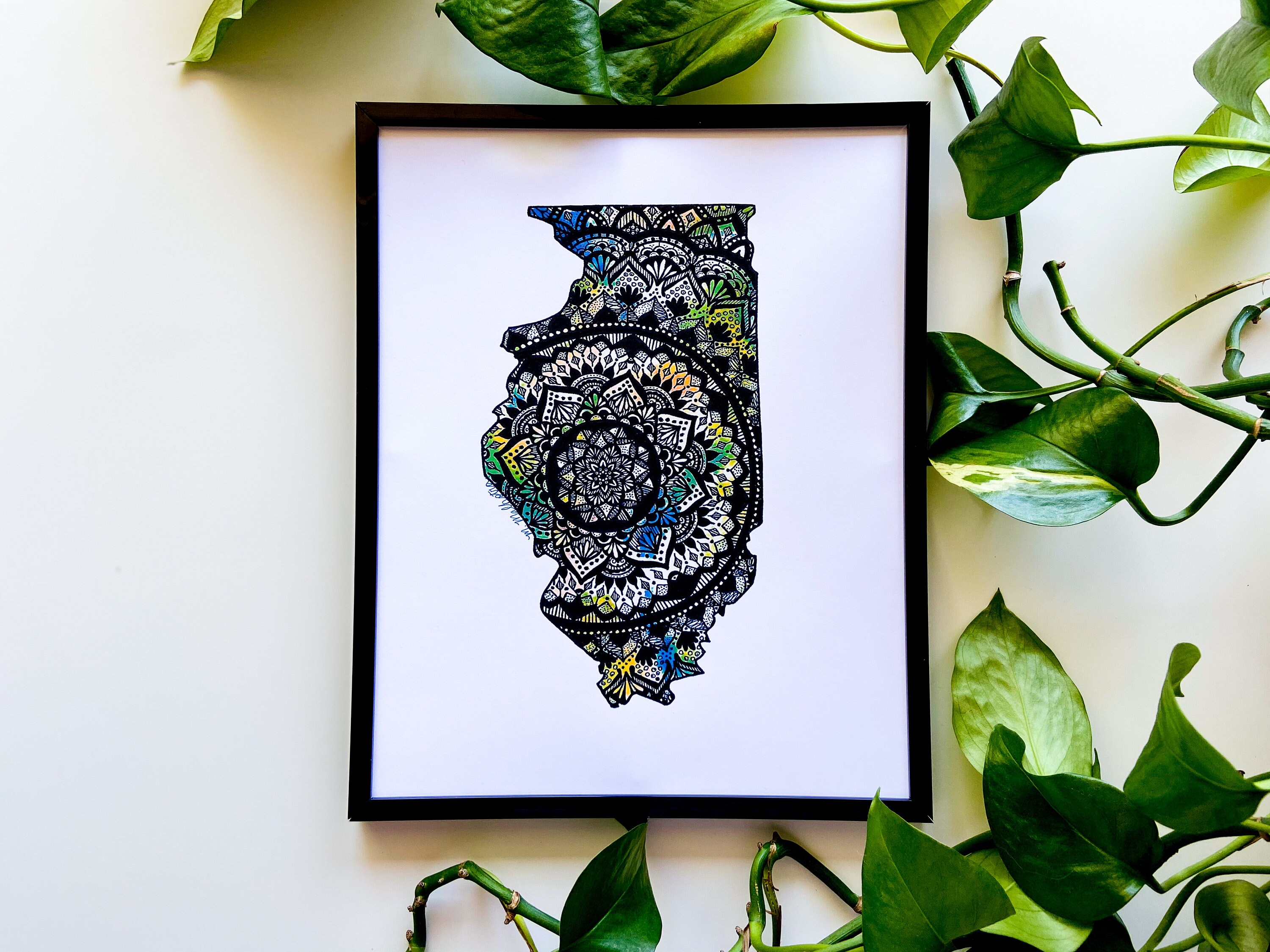 State Wall Art Set of 2 Art Print Bundle State Prints Etsy