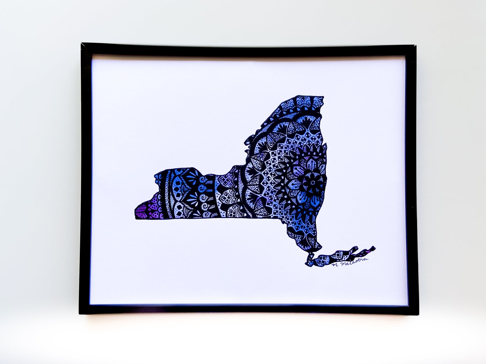 State Wall Art Set of 2 Art Print Bundle State Prints Etsy