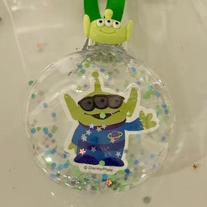Toy Story Pizza Planet Alien Disney Disc Ornament, Kids Christmas Gift