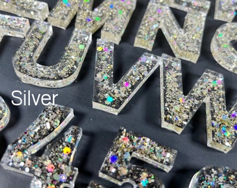 Resin Alphabet Letters, Resin Letters, Resin Numbers, Alphabet Letters, Glitter Letters, Resin Toy, Alphabet Toy, Educational Toy