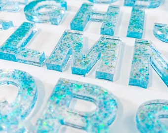 Resin Alphabet Letters, Resin Letters, Resin Numbers, Alphabet Letters, Glitter Letters, Resin Toy, Alphabet Toy, Educational Toy