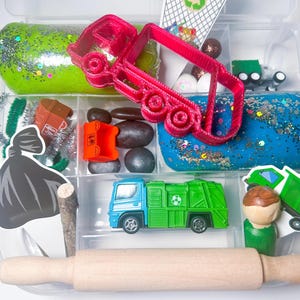 Garbage Truck Play Dough Kit, Trash Truck Play Dough Kit, Garbage Truck Sensory, Trash Truck Sensory, Recycling Truck, Recycle, Garbage Man