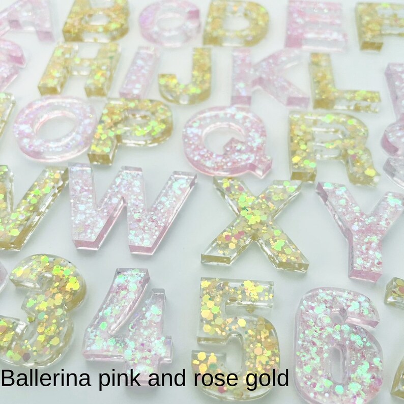 Resin Alphabet Letters Resin Letters Resin Numbers Alphabet Etsy
