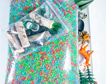 Camping Sensory Bin, Camping Themed Sensory, Camping Sensory Play, Sensory Bin, Summer Sensory Bin, Summer Sensory Play, Boy Gift, Girl Gift