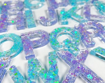 Resin Alphabet Letters, Resin Letters, Resin Numbers, Alphabet Letters, Glitter Letters, Resin Toy, Alphabet Toy, Educational Toy