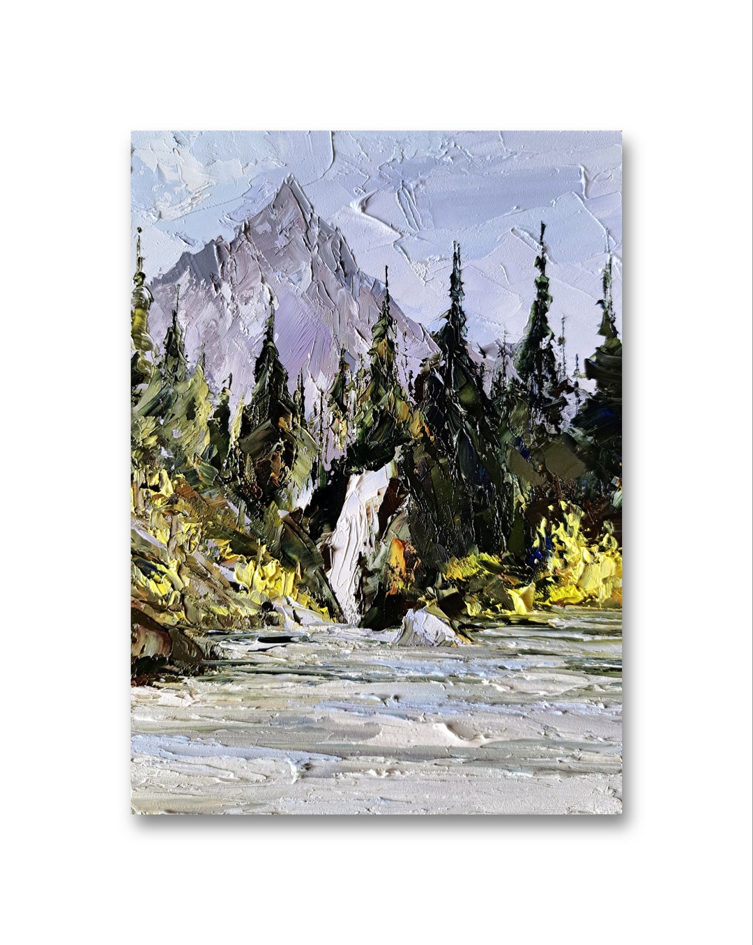 Colorado Mountain Painting Rocky Mountain Art Colorado River Original