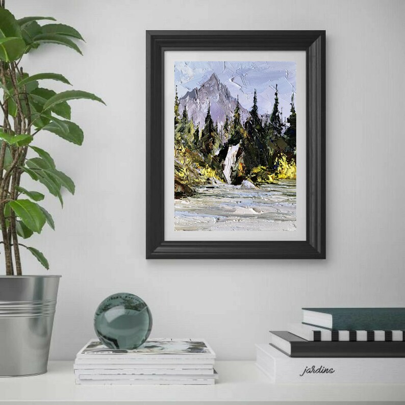 Colorado Mountain Painting Rocky Mountain Art Colorado River Original
