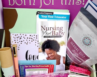 Ultimate Pregnancy Gift for Expecting Moms (3 pregnancy boxes and 1 postpartum gift box delivered after Baby is born!)~The Original DoulaBox