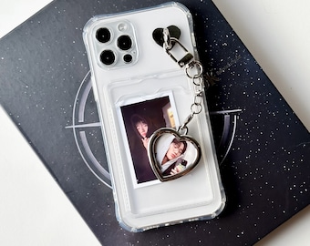 Llavero de corazón con foto personalizada / Llavero con foto personalizada, regalo para San Valentín, familia, mascotas, bebés, celebridades, Navidad y aniversario.