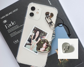 Gancho para teléfono con forma de corazón / Accesorios para teléfono, Bonito, Regalo