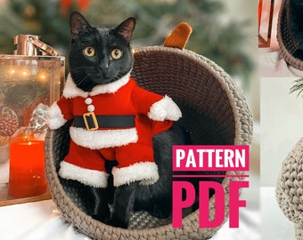 Pet crochet bed written pattern with video crochet cat couch pattern dog bed pattern cat owner gift coat puppy bed Christmas gift grandma