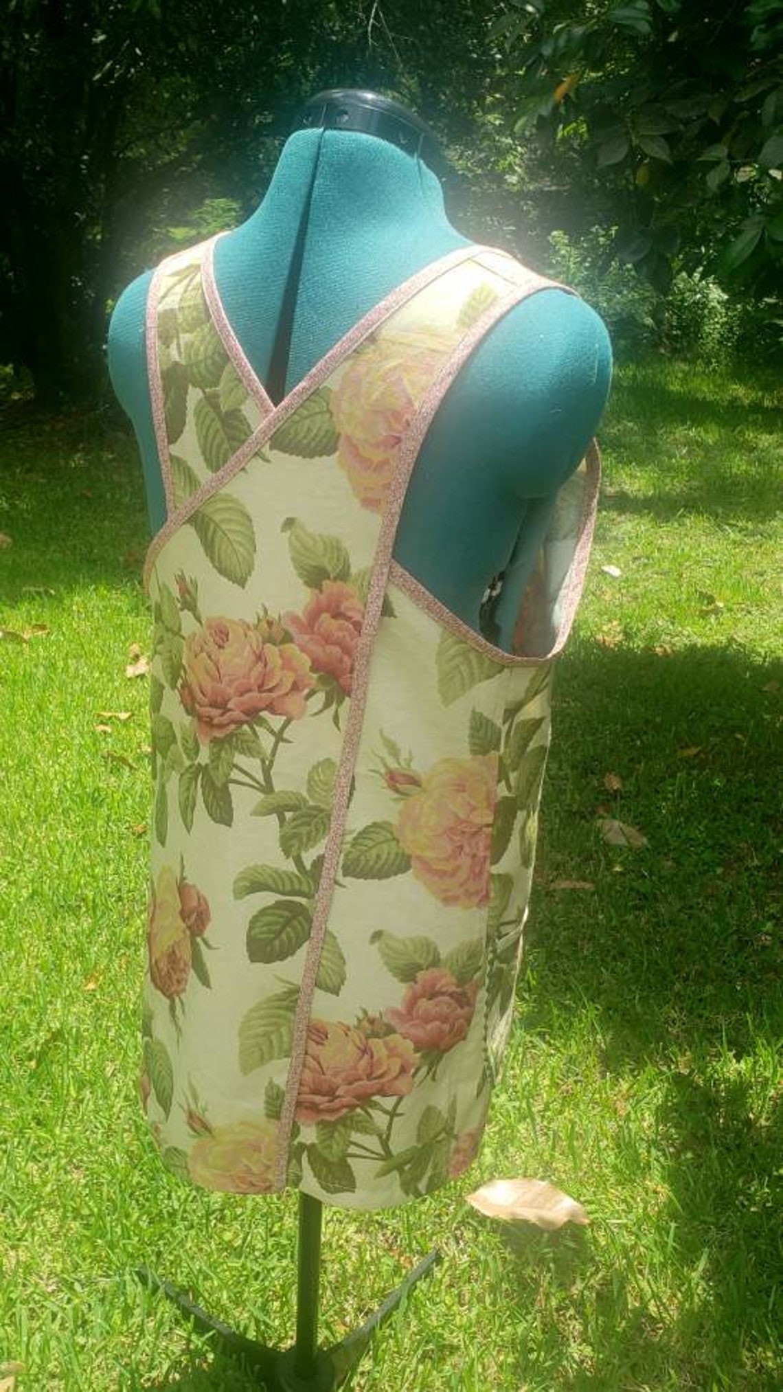 Cross Back Gardening Smock 3 Etsy