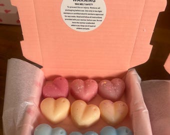 Cute Hearts Wax Melts Box, Heart Decorative Box, Wax Melts Gifts