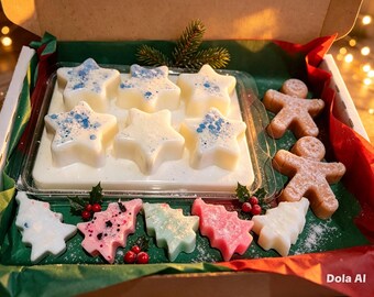 Christmas Soy Wax Melts Gift Box, Scented Star Clamshell
