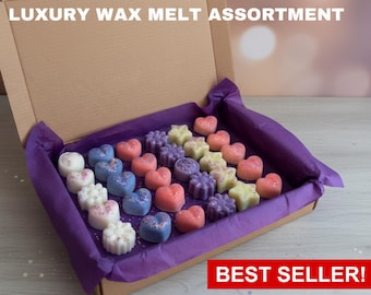 30 Soy Wax Melts Gift Box: Mixed Scents & Shapes