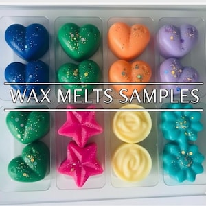 Scented Wax Melt Sample Box: 16 Handmade Soy Wax Hearts