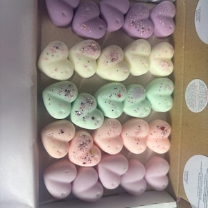 25 Scented Heart Wax Melts Gift Box: Handmade Soy Wax Aromatherapy image 18