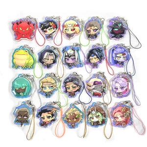 hades 2 phone charms (1.5&quot; rainbow holographic) | mellinoë, moros, hecate, thanatos, nemesis, odysseus, hermes, apollo, frinos