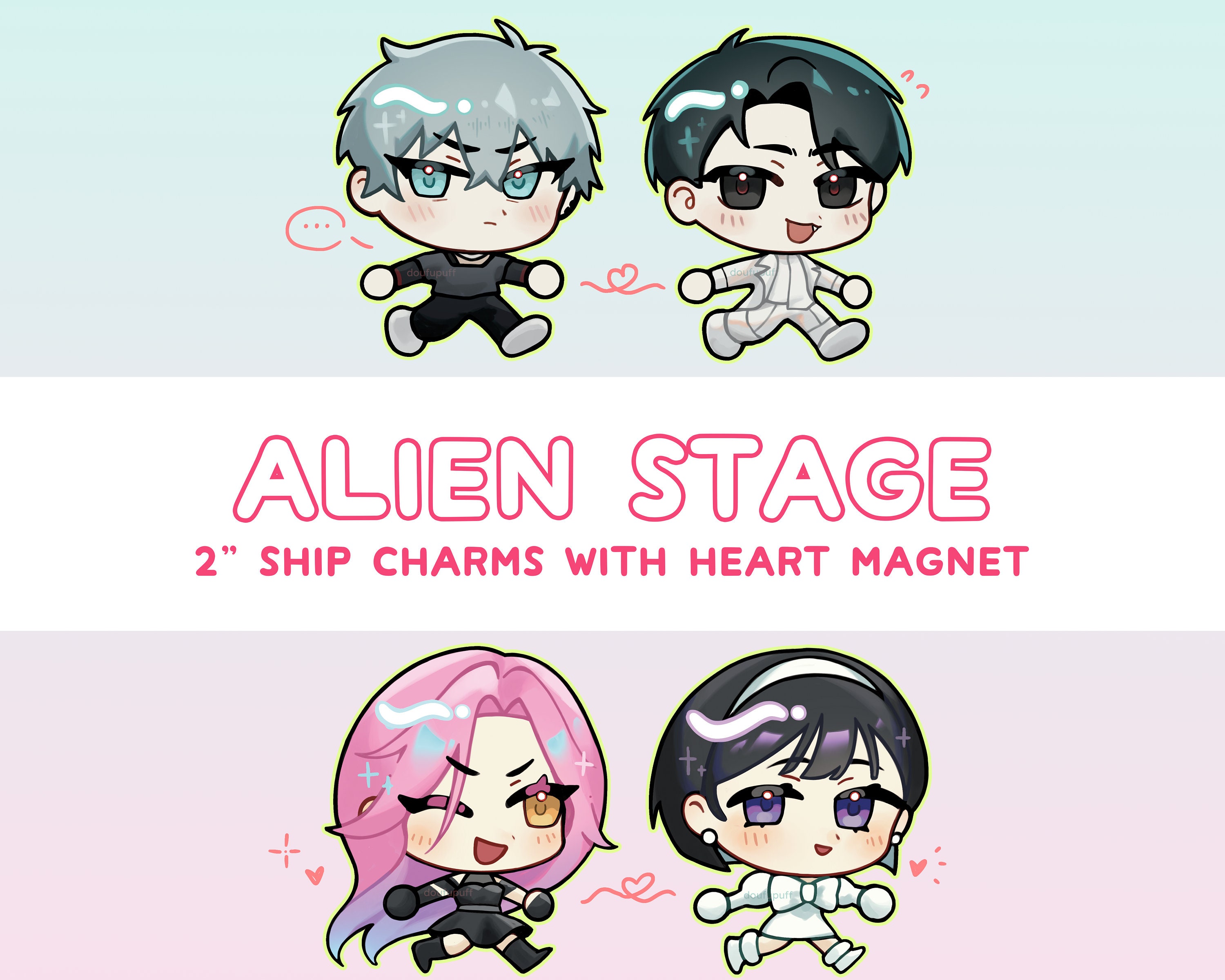 Alnst Heart Magnet Charms (2 Alnst Heart Magnet Charms (2